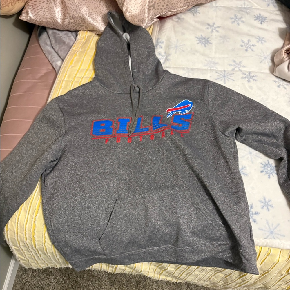 Gray Bills Hoodie